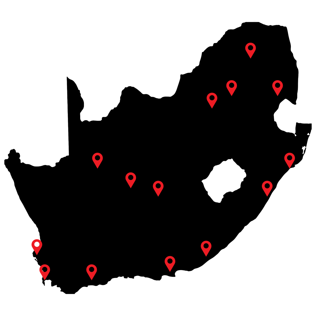 Map of all transport locations